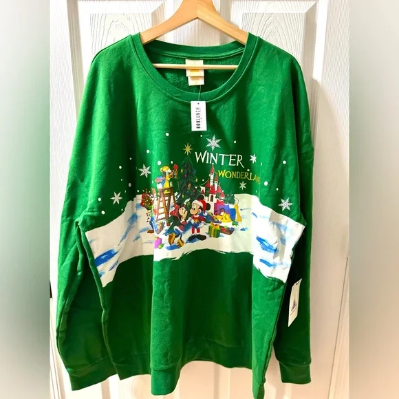 NEW Walt Disney World Mickey & Friends Christmas Holiday Crewneck Sweater - Picture 2 of 4